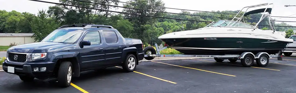 towing a boat