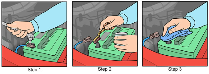 maintaining a damaged battery